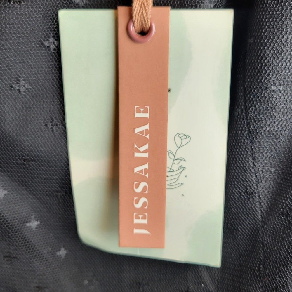 JessaKae Black Tulle Dress 1X NWT Formal Wedding Guest Whimsical Cottagecore - Picture 5 of 8